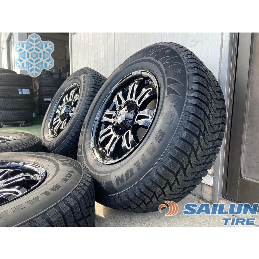 即納 スタッドレス タイヤホイールセット プラド ハイラックス サーフ パジェロ 4本セット SAILUN WST3 265/65R17 265/70R17 ノーマル車高OK｜wat｜07