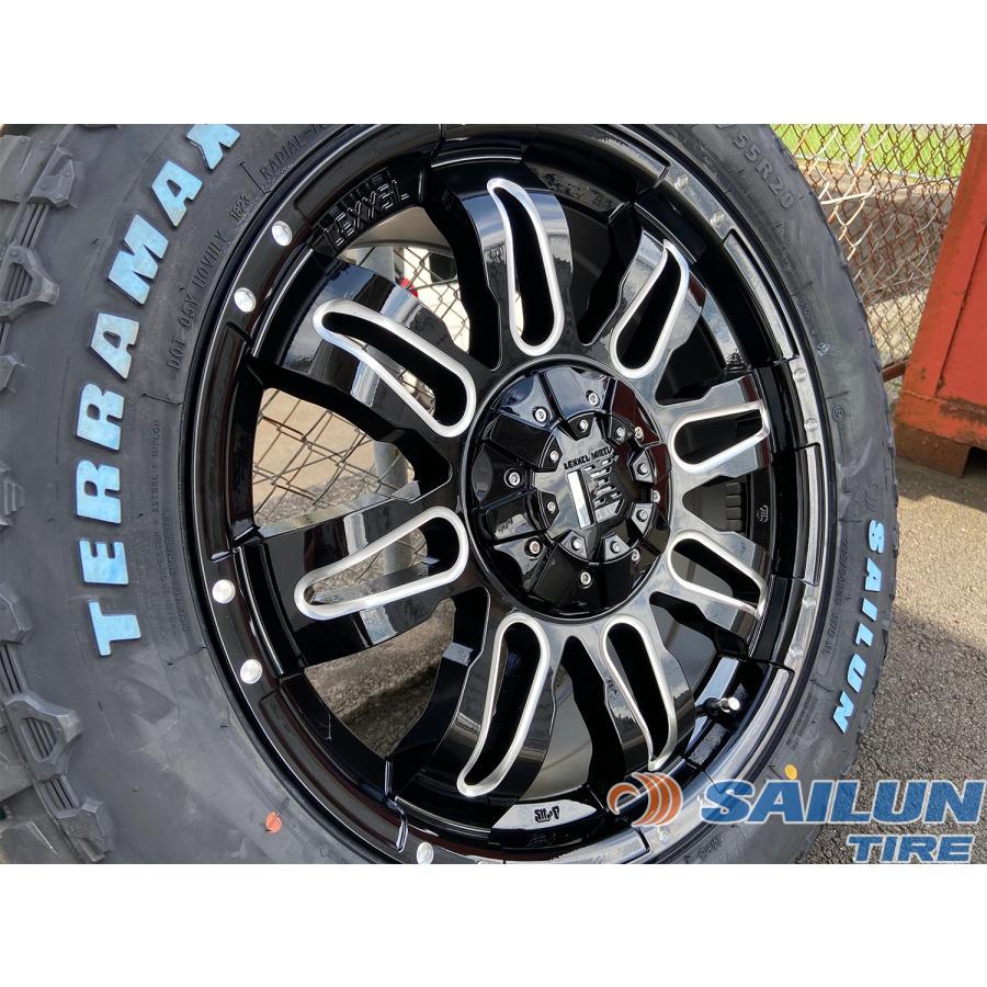 オフロード仕様 Jeep ラングラー JL JK LEXXEL Balano 20インチ SAILUN TERRAMAXX R/T 275/55R20 タイヤホイールセット ホワイトレター 4本セット 1台分｜wat｜06