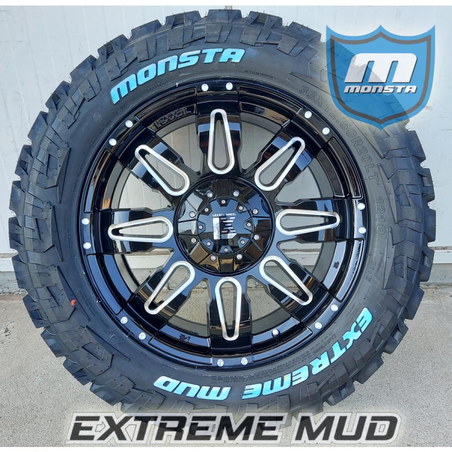 アルミタイヤセット20インチマッドタイヤランクルプラドmonsta 6穴