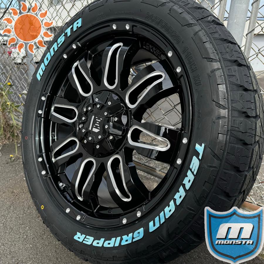 夏タイヤセット ラングラー JL JK グランドチェロキー エクスプローラー タイヤホイールセット 20インチ モンスタタイヤ 265/50R20 285/50R20 275/55R20｜wat｜08