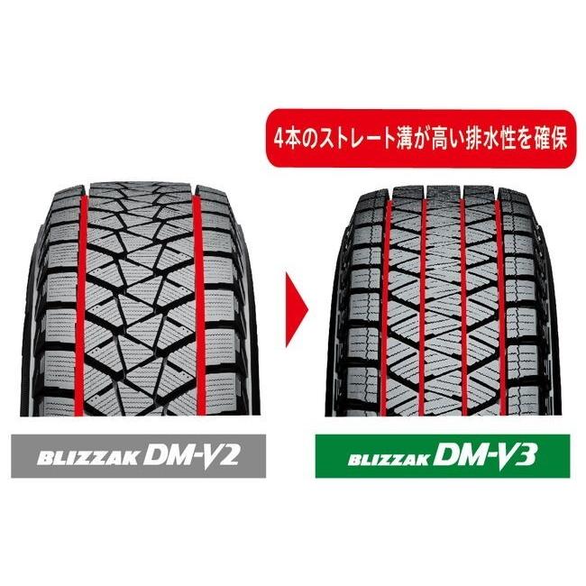 ジープ　グランドチェロキー　DM-V3 2023年製造　スタッドレス4本 BRIDGESTONE（ブリヂストン） 国産スタッドレス LEXXEL Balano JEEP JL