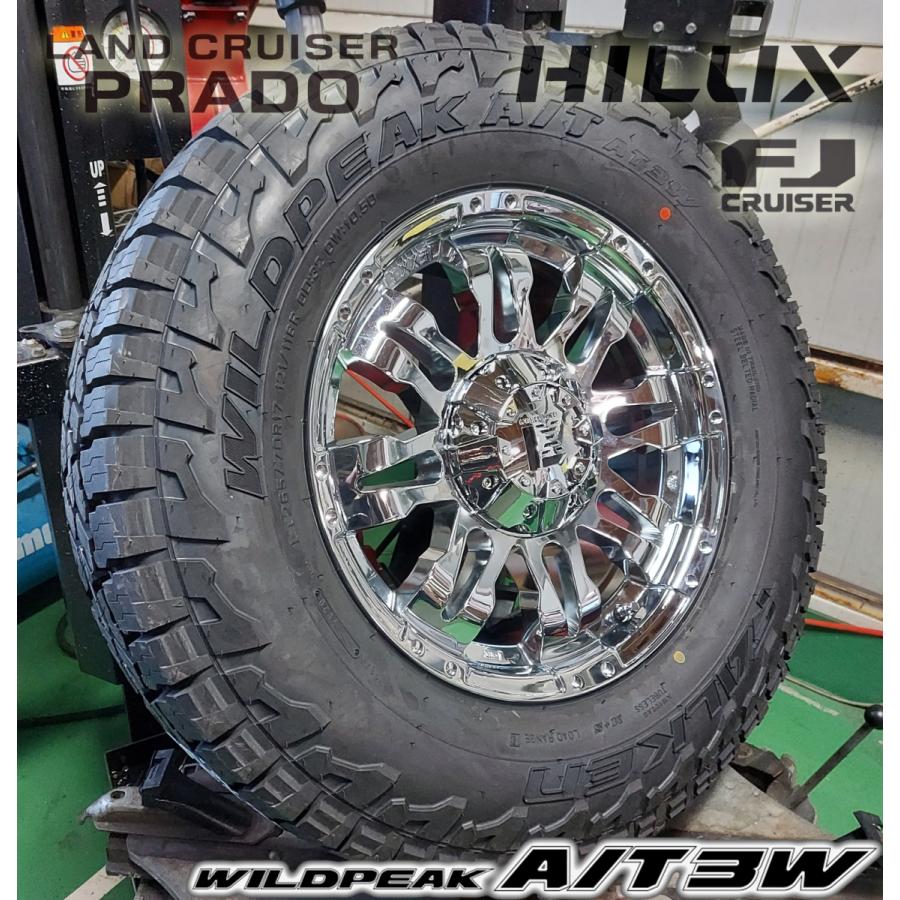 オールテレンタイヤ プラド,ハイラックス,サーフ,FJ,サバーバン,タホ,H3 新品タイヤホイールセット 17インチ ファルケン