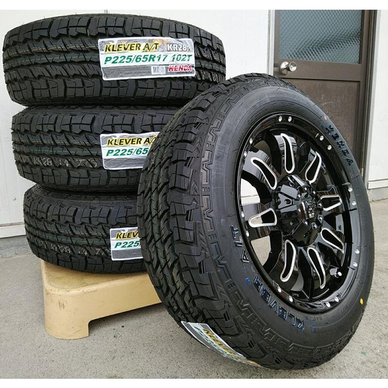 エクストレイル KENDA KR28 225/65R17 タイヤホイール 新品4本 17