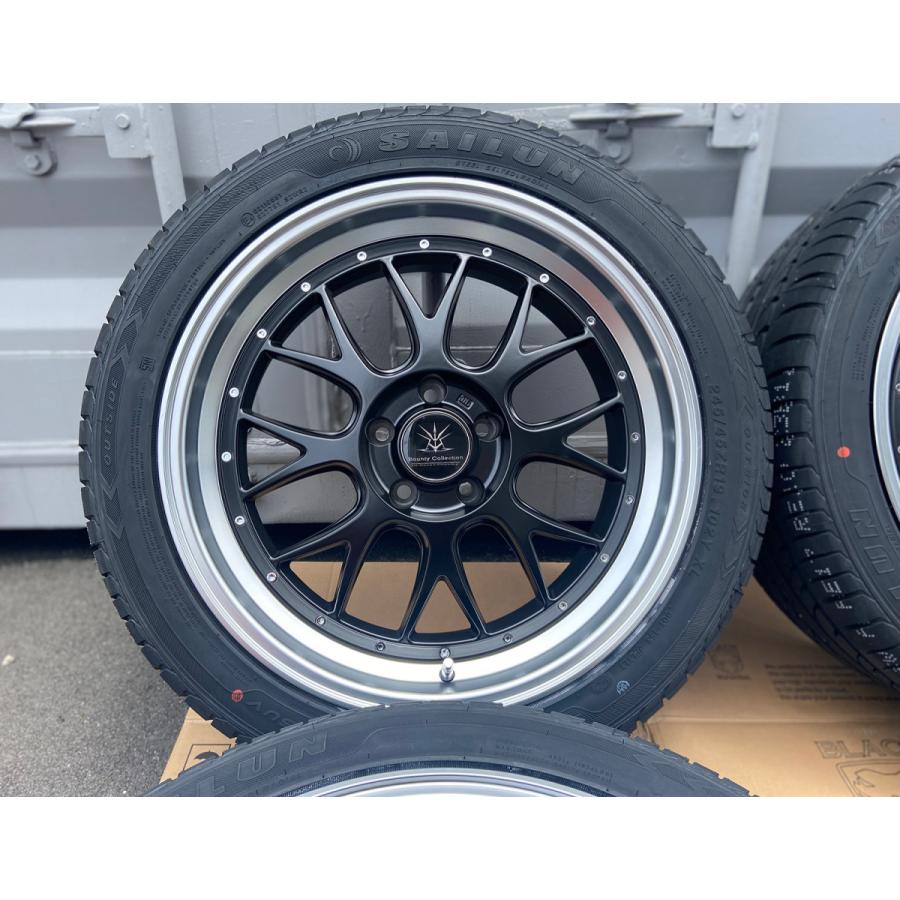 BD00 19インチ 8.5J +35 特選タイヤ 245/40R19 ハリアー アウトランダー RAV4 アルファード ヴェルファイア  新品4本セット タイヤホイールセット