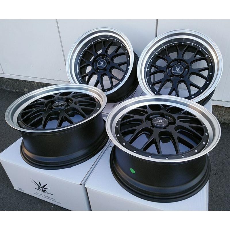 クラウン アスリート 180/200/210系 フロント 8.5J+35 (2)本 リア 9.5J