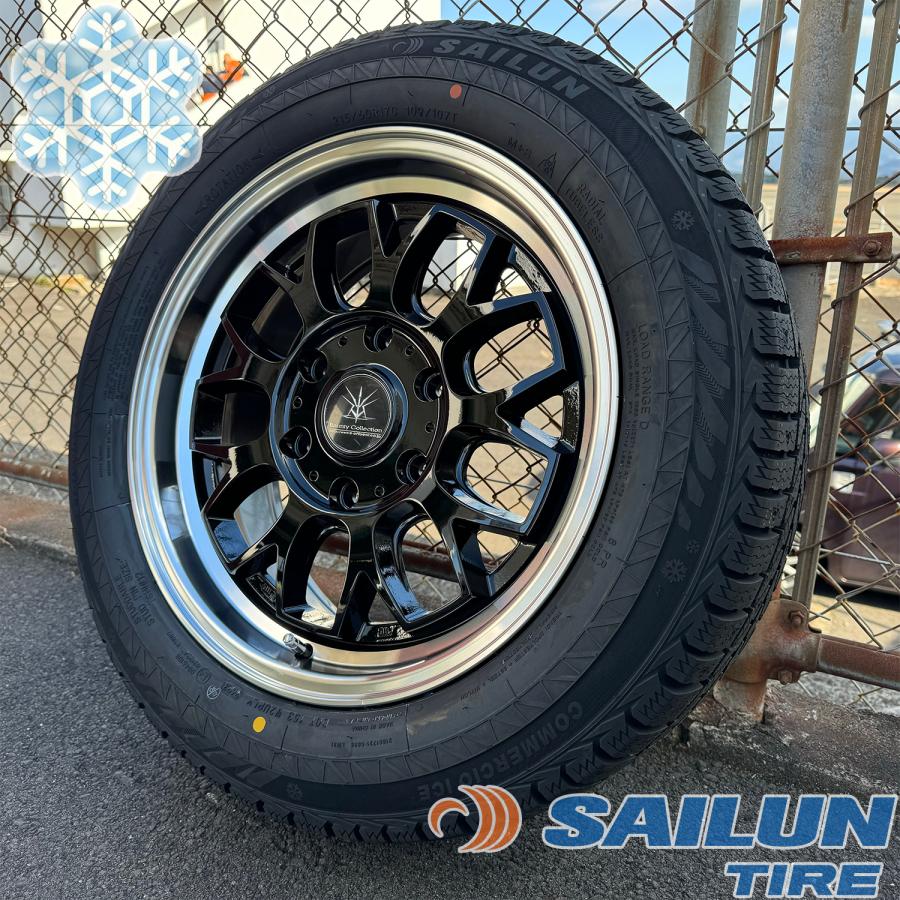 ハイエース200系 タイヤホイール SAILUN COMMERCIO ICE 215/60R17 車検対応 バン規格適合 17インチ BD00 HIACE 4本セット 1台分｜wat｜06