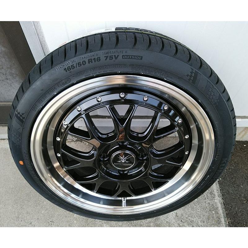 エクスタ 新品 軽自動車 タイヤホイール 165/50R16 165/45R16 クムホ