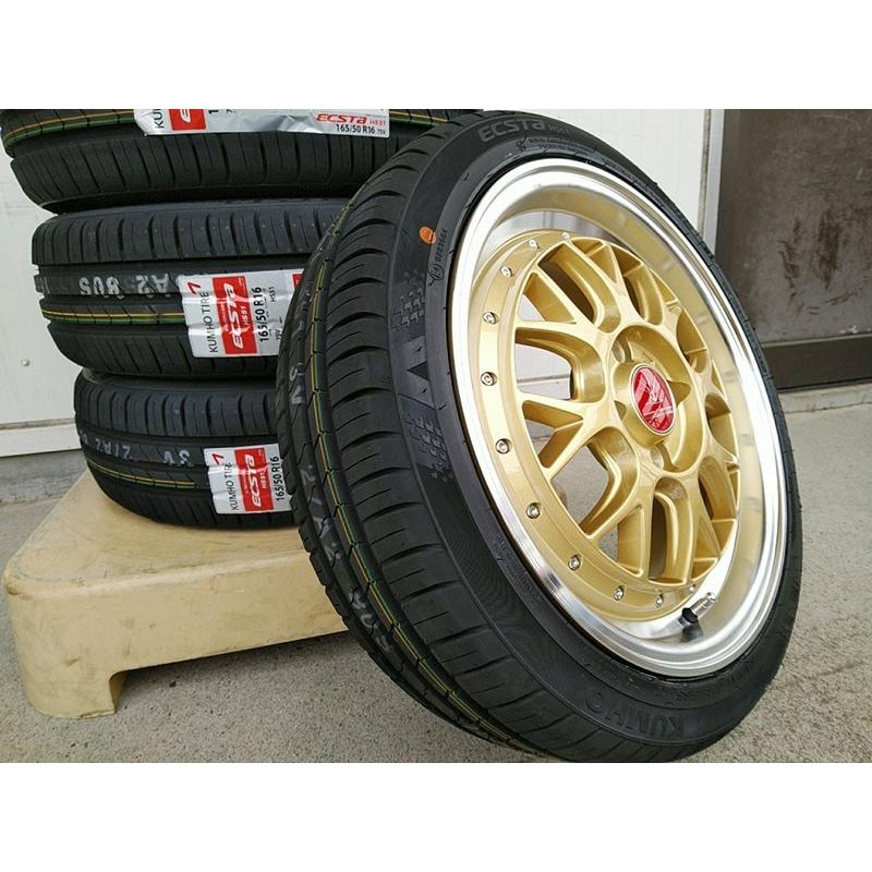 16インチホイール 5穴 6.5J アルミホイール エクスタ ワゴンR タント ムーブ NBOX スペーシア ミラ アルト タイヤ