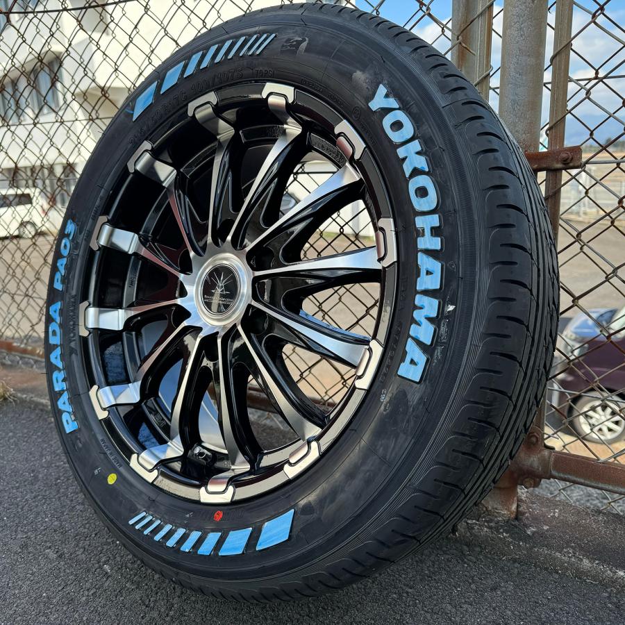 PARADA PA03 新品 ハイエース 200系 215/60R17 タイヤホイール 4本 