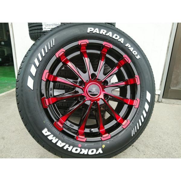 H*o様 ハイエース Yokohama Parada PA03 17インチ ホイ PARADA 新品 17インチ タイヤホイールセット 200系 ハイエース