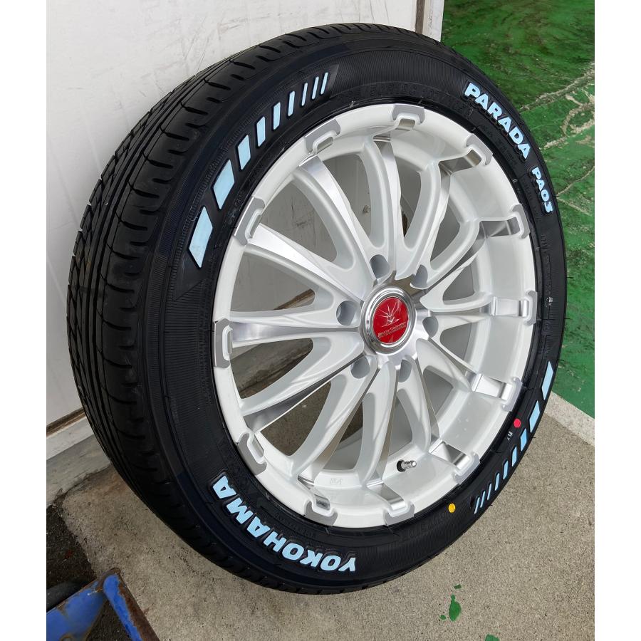 ヨコハマ　パラダ　ホワイトレター　225/50R18 2022年製　中古　2本 ヨコハマ パラダ ホワイトレター 225/50R18 2022年製 中古 2本
