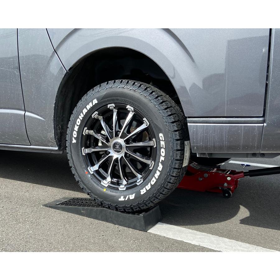 ✨新作✨16インチ⭐️ハイエース⭐️ヨコハマAT4⭐️車検対応⭐️ブラック⭐️新品 GEOLANDAR 車検対応 ハイエース 200系 レジアスエース 16インチ