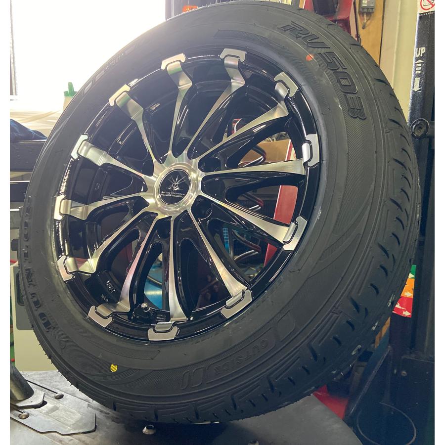 DUNLOP 車検対応品 200系ハイエース タイヤホイールセット 17