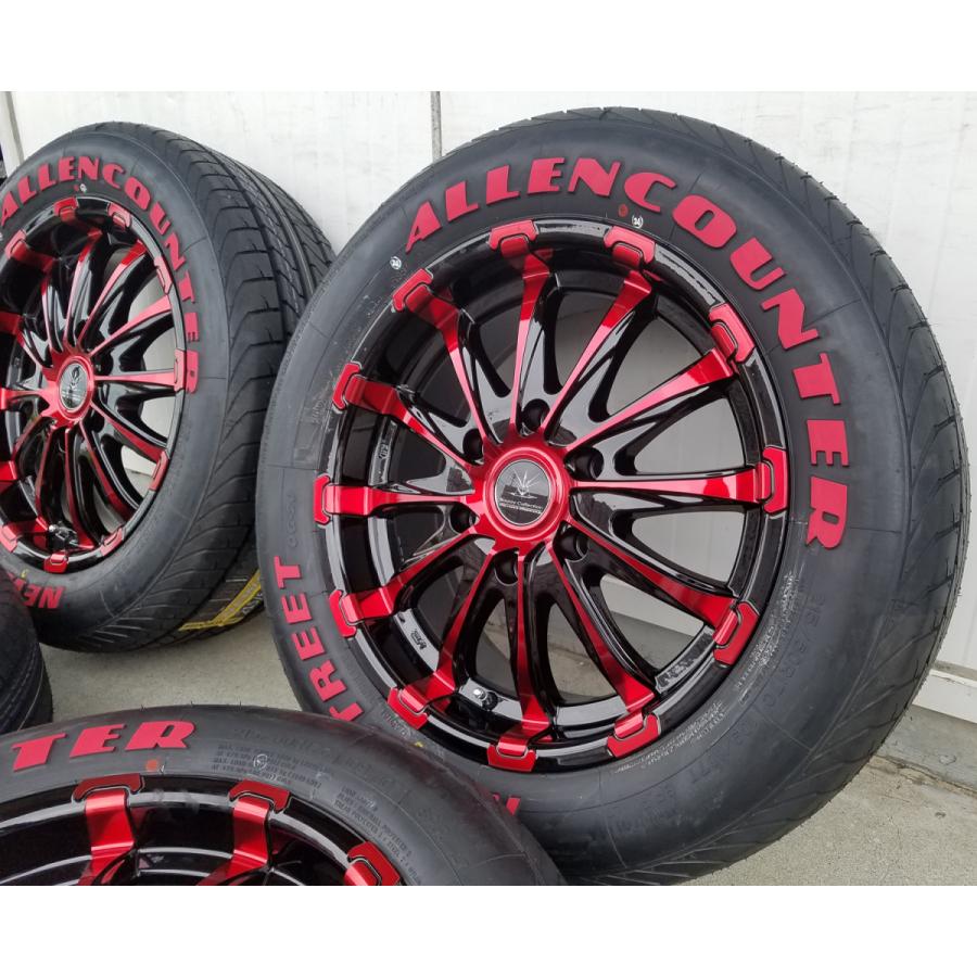 ハイエース 車検対応 レッド 200系ハイエース レジアスエース タイヤ