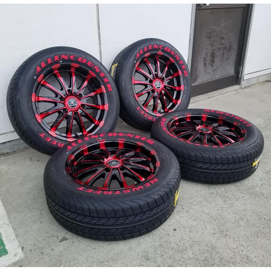 ハイエース　タイヤホイル ハイエース 車検対応 レッド 200系ハイエース レジアスエース タイヤ