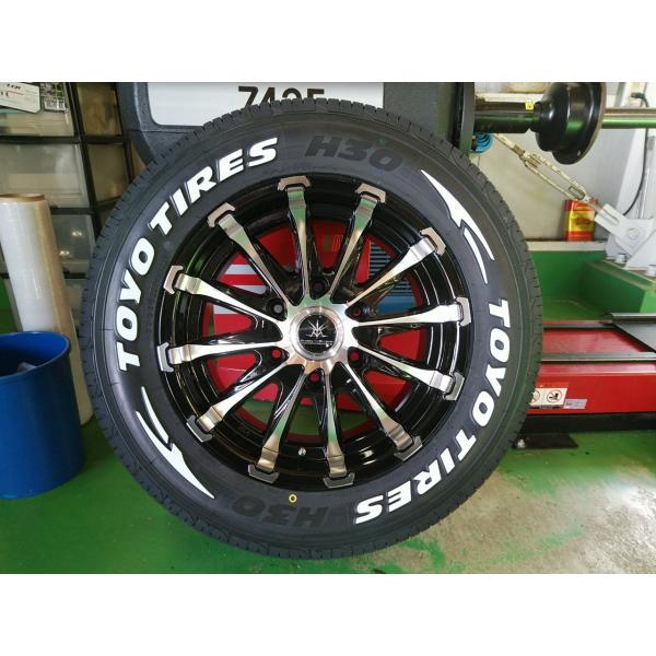 ハイエース 200系 タイヤ ホイール セット トーヨー H30 215/65R16 ホワイトレター 16インチ BD12｜wat｜04