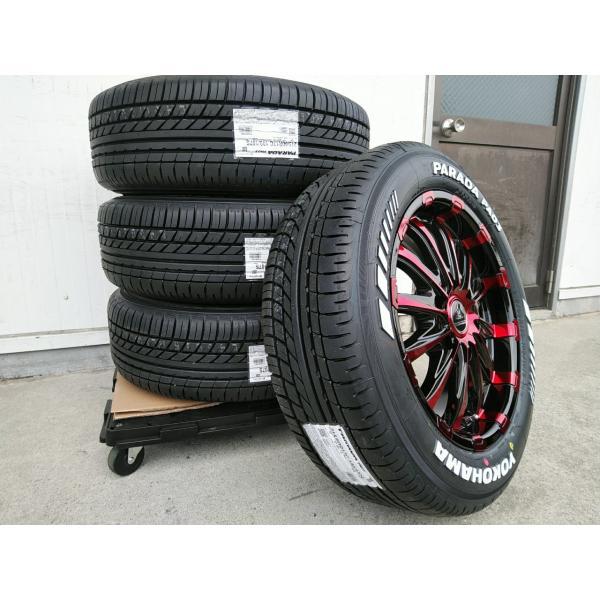 PARADA PA03 ハイエース200系 17インチタイヤホイール YOKOHAMA 215