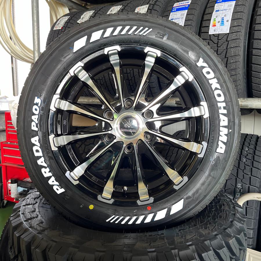 25年製新品 組み済みヨコハマサマータイヤ 215/60R17LT ４本セット ⭐︎215/60R17LT ヨコハマ 新品サマータイヤ ホワイトレター 4本