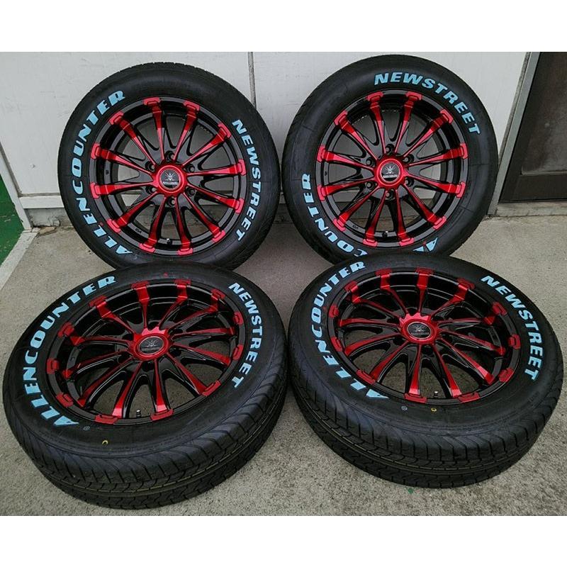 ハイエース　16インチ NEWSTREET タイヤ・ホイールセット ハイエース 新品 200系 タイヤホイール 4本セット BD12 オーレン