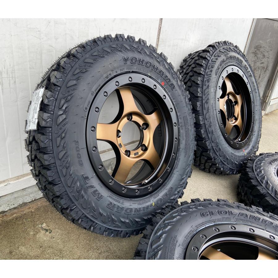 ヨコハマ ジオランダーMT   185/85r16 ジムニー用 GEOLANDAR 5本セット（背面用付き）ジムニー専用 タイヤホイール