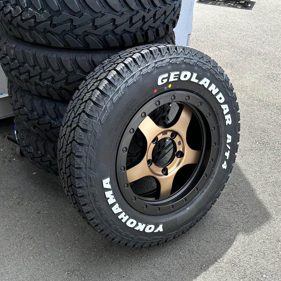 ジムニー　純正アルミ&ヨコハマジオランダー4本セット GEOLANDAR 新品 4本セット ジムニー JB23 JB64 ヨコハマ ジオランダー