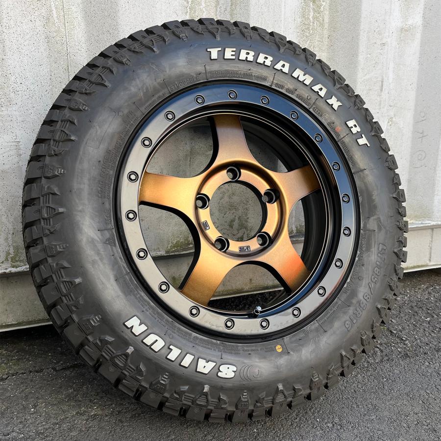 TERRAMAX ジムニー JB64 JB23 JA12 JA11 16インチ タイヤホイール 4本セット SAILUN RT 185 ...