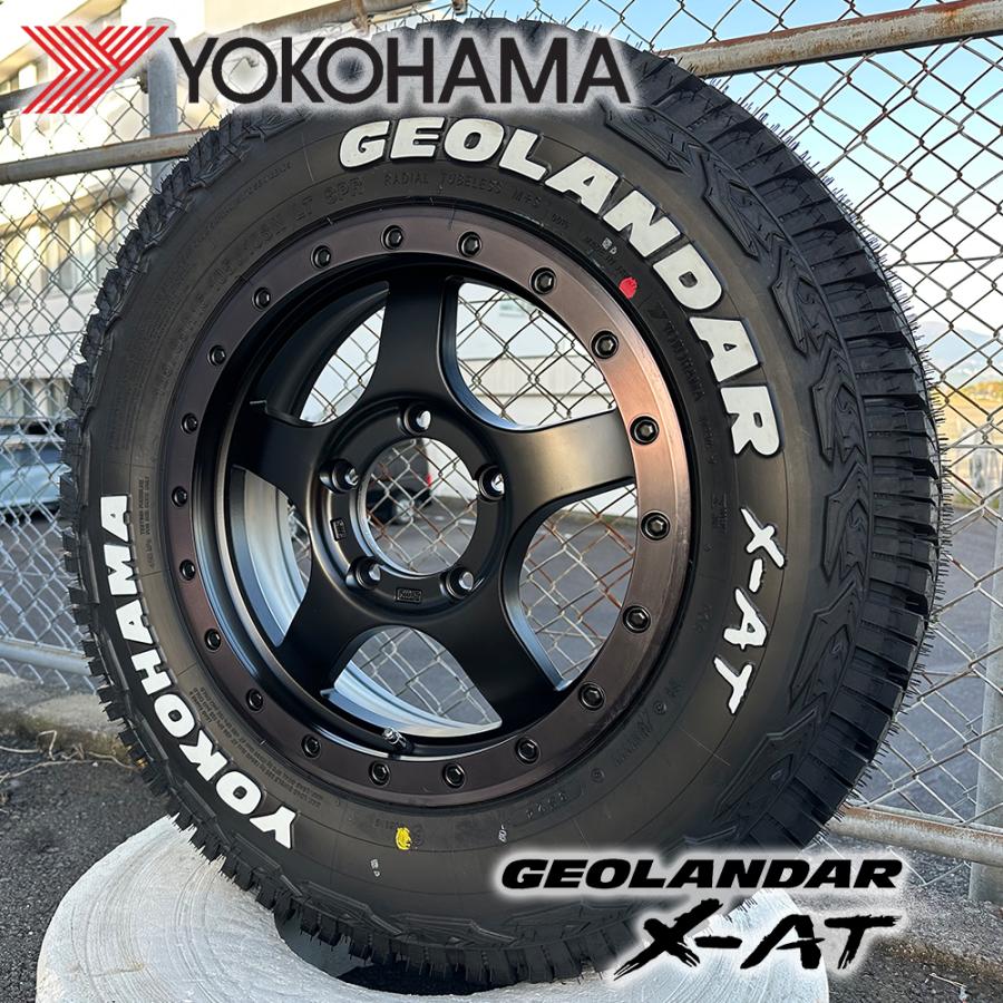 ジムニーJB64 純正ホイール YOKOHA GEOLANDAR M/T 215/70R16 GEOLANDAR 新品 ジムニーシエラ 夏タイヤ ホイール4本セット ヨコハマ
