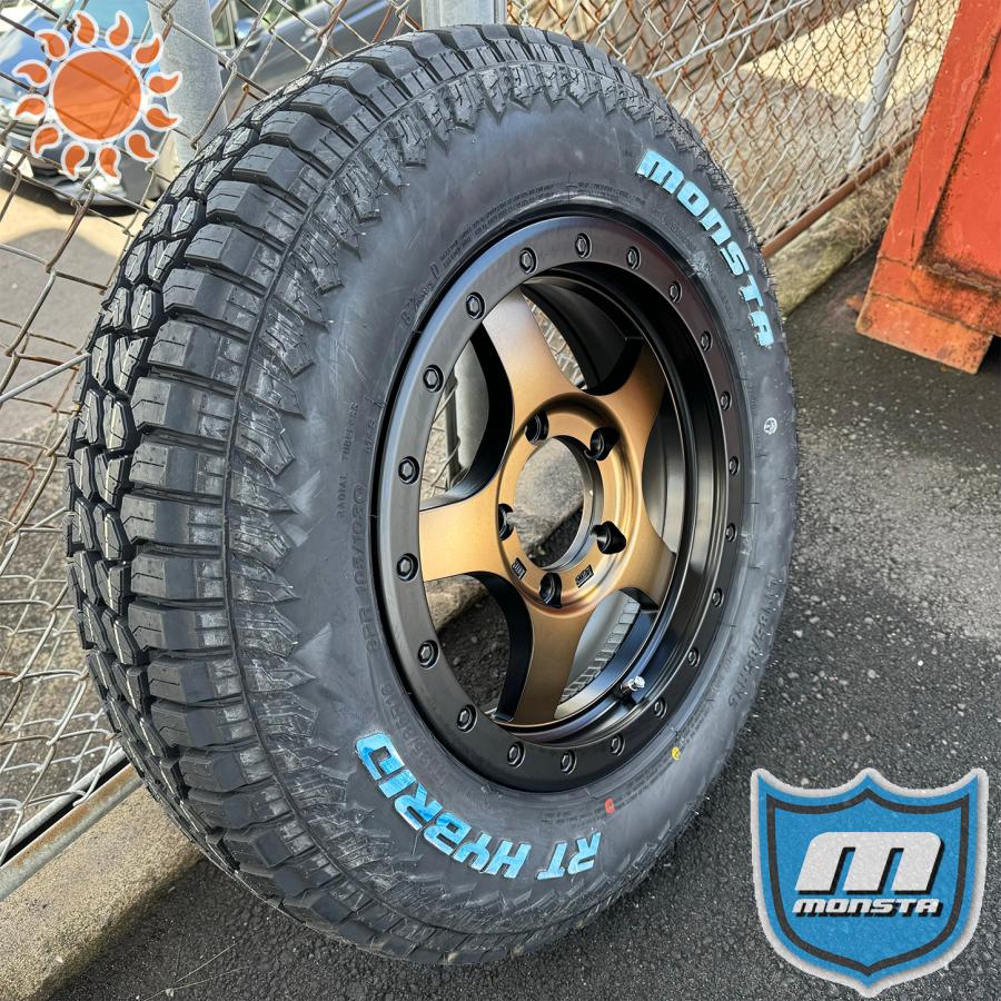 ジムニー　JA11やJB23やJB64に M/Tタイヤホイールセット 16インチ MONSTA TYRES ジムニー JB64 JB23 JA12 JA11 タイヤホイール 16