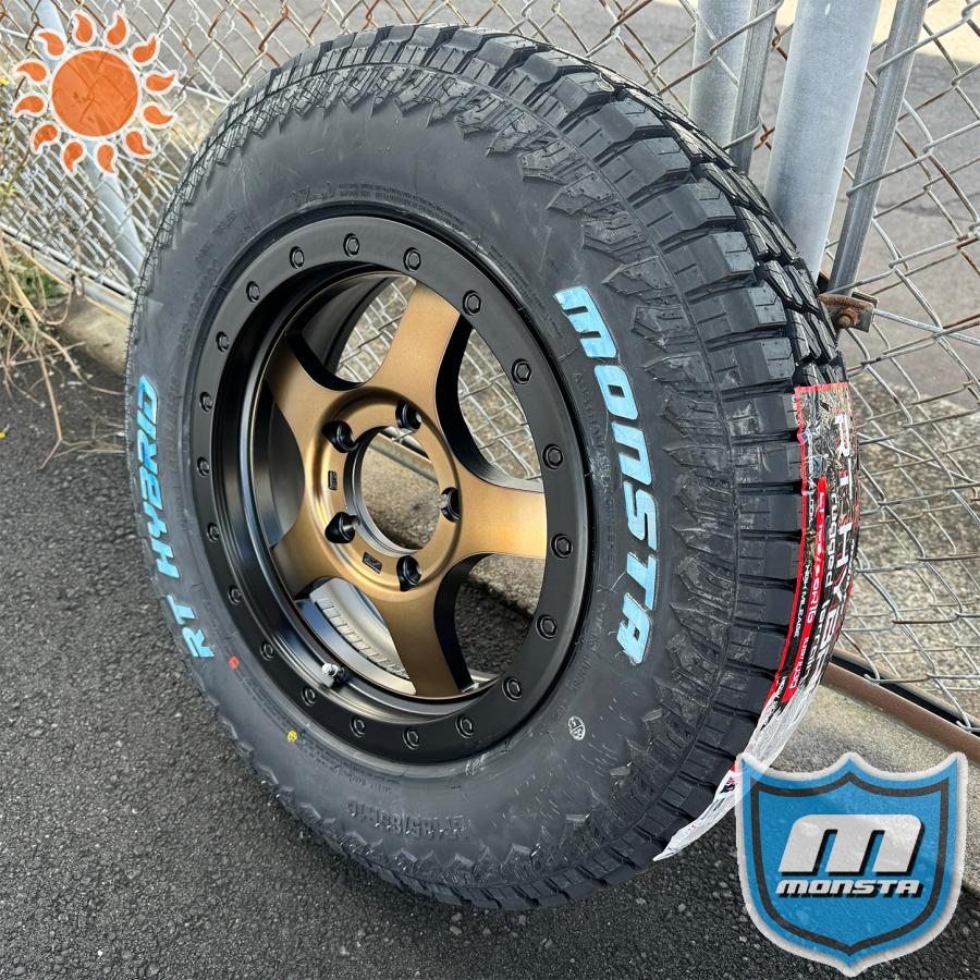真*中様 ジムニー64タイヤホイール MONSTA TYRES ジムニー JB64 JB23 JA12 JA11 タイヤホイール 16インチ