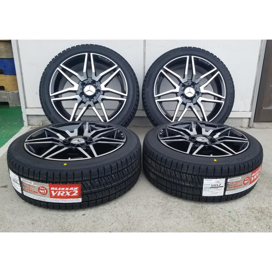 国産スタッドレス ベンツ Aクラス Ｂクラス W246 Cクラス W204 ブリヂストン VR-X2 225/40R18 18インチ 新品タイヤホイールセット １台分｜wat｜11