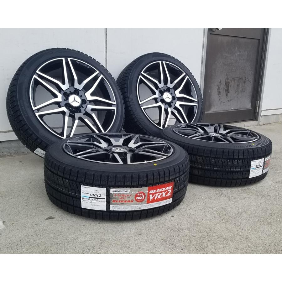 国産スタッドレス ベンツ Aクラス Ｂクラス W246 Cクラス W204 ブリヂストン VR-X2 225/40R18 18インチ 新品タイヤホイールセット １台分｜wat｜12