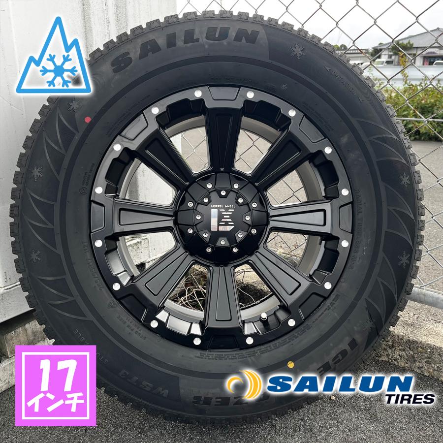 スタッドレスタイヤ17いんちインチ KBRACING17＋スタッドレスタイヤ 4本セット 【HANKOOK WINTER ICEPT LV