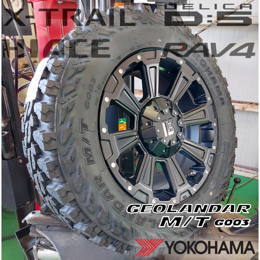 DeathRock デリカD5 RAV4 CX5 エクストレイル クロスロード タイヤ ホイール セット 16インチ ヨコハマ ジオランダー MT G003 215/70R16 225/75R16 :death-16-mb-114-g003-02:Wheel-And-Tyre-SHOP WAT - ...