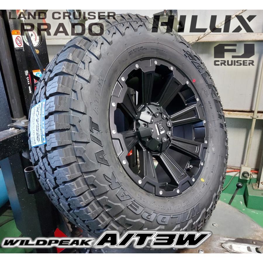 ハイラックス - プラド FJ H3 タイア車輪仕掛ける 17in DeathRock FALKEN Wildpieak AT03W 265/70R17 265/65R17 自動車-夏タイヤ、ホイールセット-車、バイク、自転車