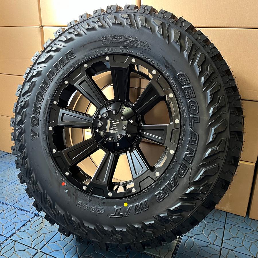 YOKOHAMA・17㌅・アルミセット ハイラックス タイヤホイールセット 17インチ プラド FJ H3 DeathRock