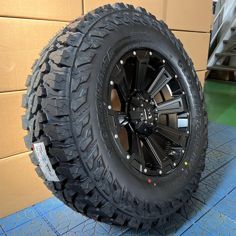 プラド ハイラックス FJ H3 タイヤホイールセット 17インチ DeathRock YOKOHAMA ジオランダー MT 265/65R17 265/70R17 285/70R17｜wat｜03