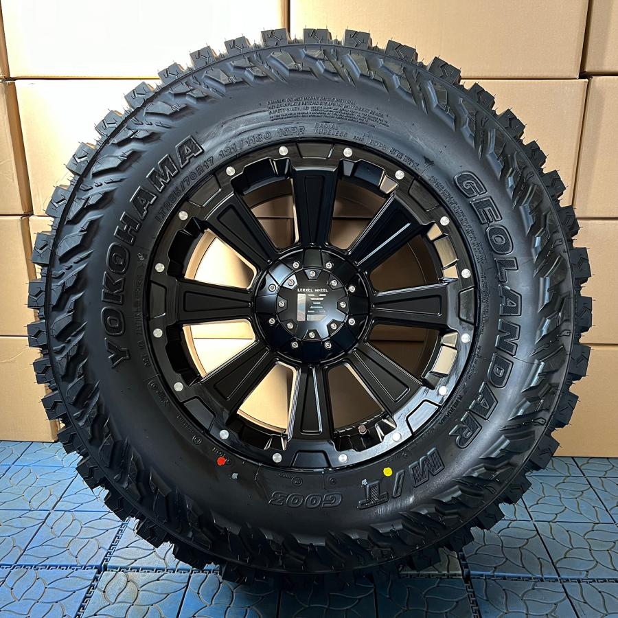 プラド ハイラックス FJ H3 タイヤホイールセット 17インチ DeathRock YOKOHAMA ジオランダー MT 265/65R17 265/70R17 285/70R17｜wat｜02