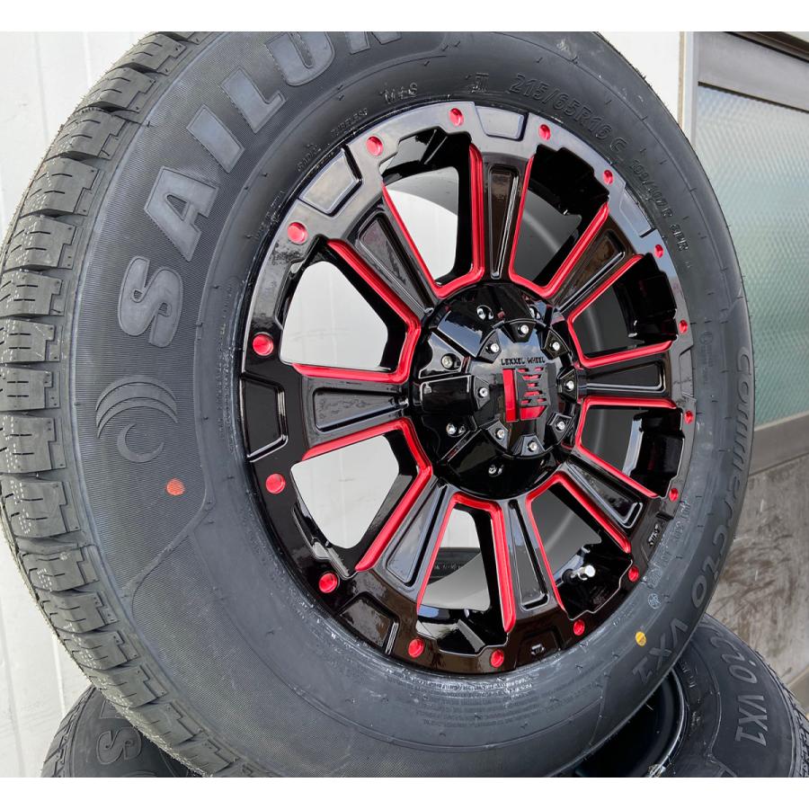 円高還元 ハイエース 0系 サマータイヤ 215 65r16 車検対応 Sailun Vx1 タイヤホイールセット 16インチ Deathrock Www Uniiweb Com Br