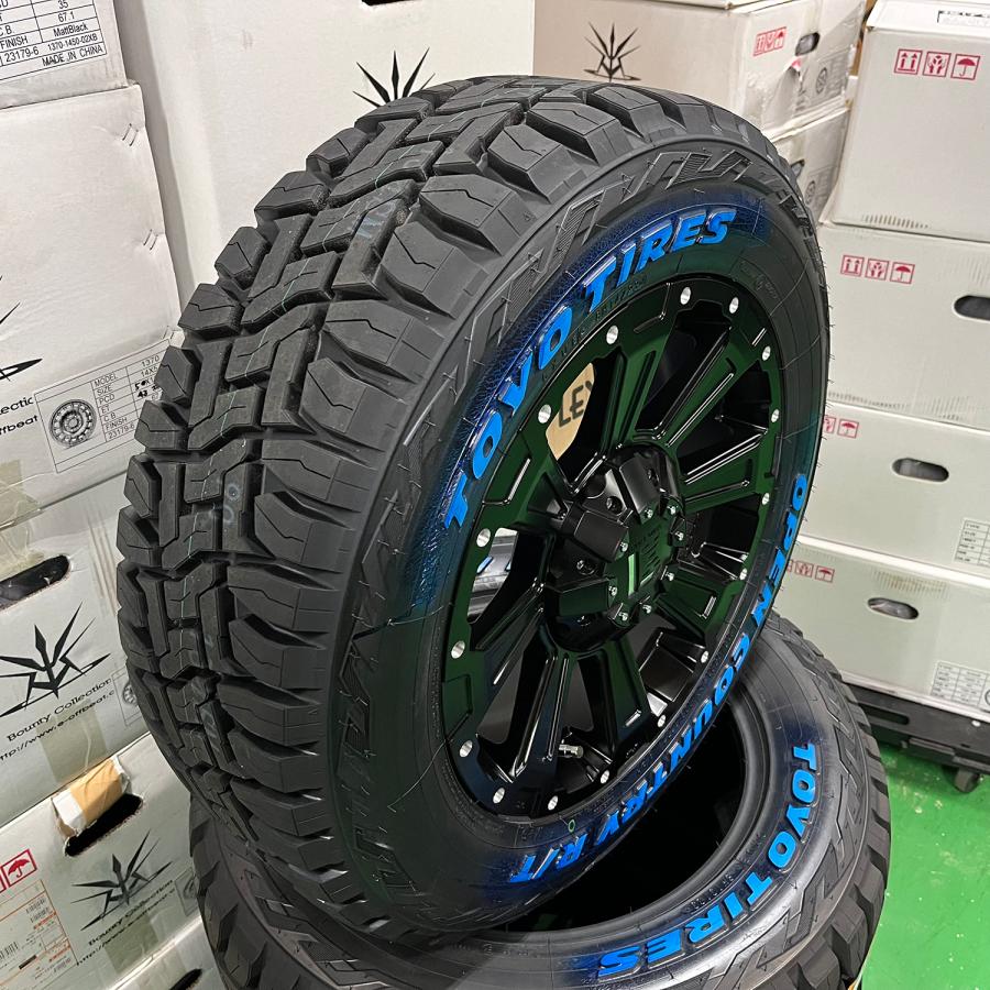 デリカD5 エクストレイル CHR ジューク CX5 RAV4 16インチ タイヤホイール4本セット！DeathRock デスロック TOYO OPENCOUTRY RT 235/70R16 ホワイトレター｜wat｜03