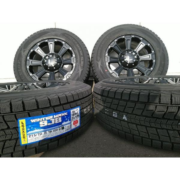 スタッドレス 215/65R16 ダンロップ WINTER MAXX SJ8 ハイエース 200系 16インチ DeathRock｜wat