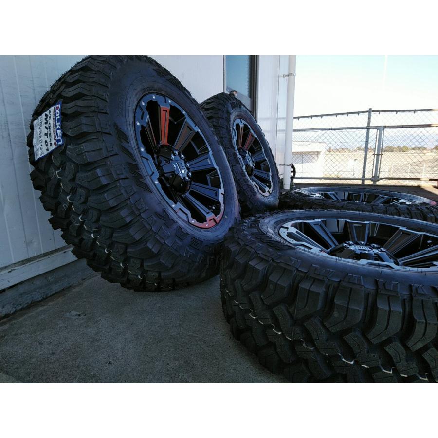 プラド ハイラックス サーフ FJクルーザー ファルケン タイヤホイールセット WILDPEAK MT01 265/70R17 新品4本セット 17インチ DeathRock｜wat｜07