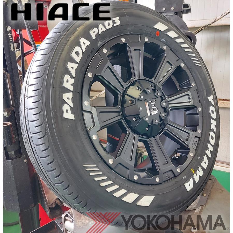 【ハイエース】トヨタ 200系ハイエース タイヤホイール 4本セット DeathRock ヨコハマ パラダ 215/65R16 タイヤホイールセット タイヤ ホイール レジアスエース｜wat｜07