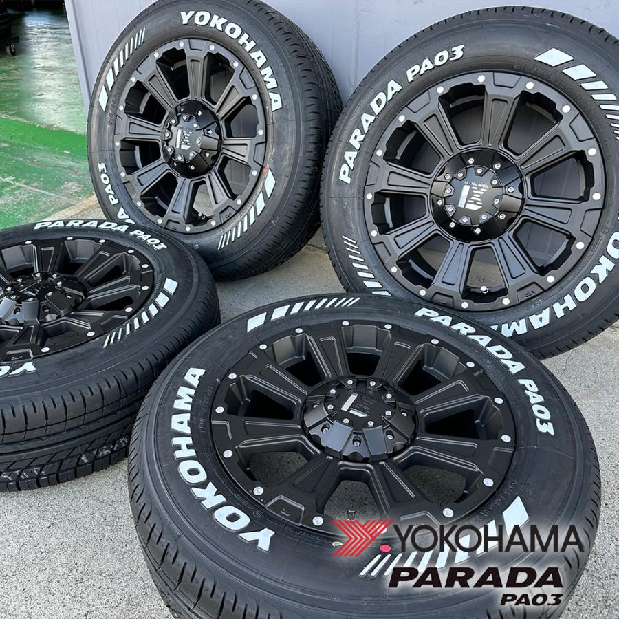 YOKOHAMA PARADA 16インチ ホイール4本セット　200ハイエース ハイエース 200系ハイエース 車検対応 タイヤ ホイール セット 16
