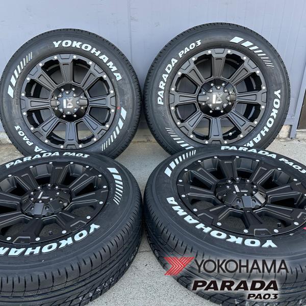 ハイエース 車検対応 16インチ ヨコハマ パラダ 215/65R16 ホワイト