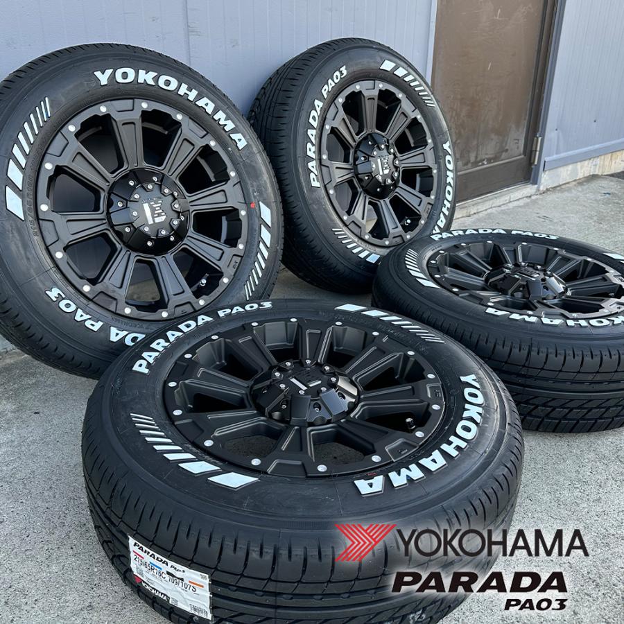 ハイエース 車検対応 16インチ ヨコハマ パラダ 215/65R16 ホワイト