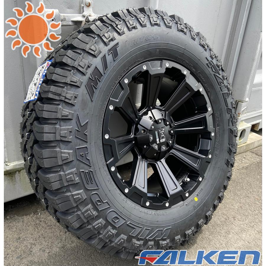 夏タイヤセット 120/150系プラド FJ タホ エスカレード ファルケン ワイルドピーク MT 265/70R17 マッドタイヤ 17インチ タイヤホイールセット 4本セット 1台分｜wat｜06