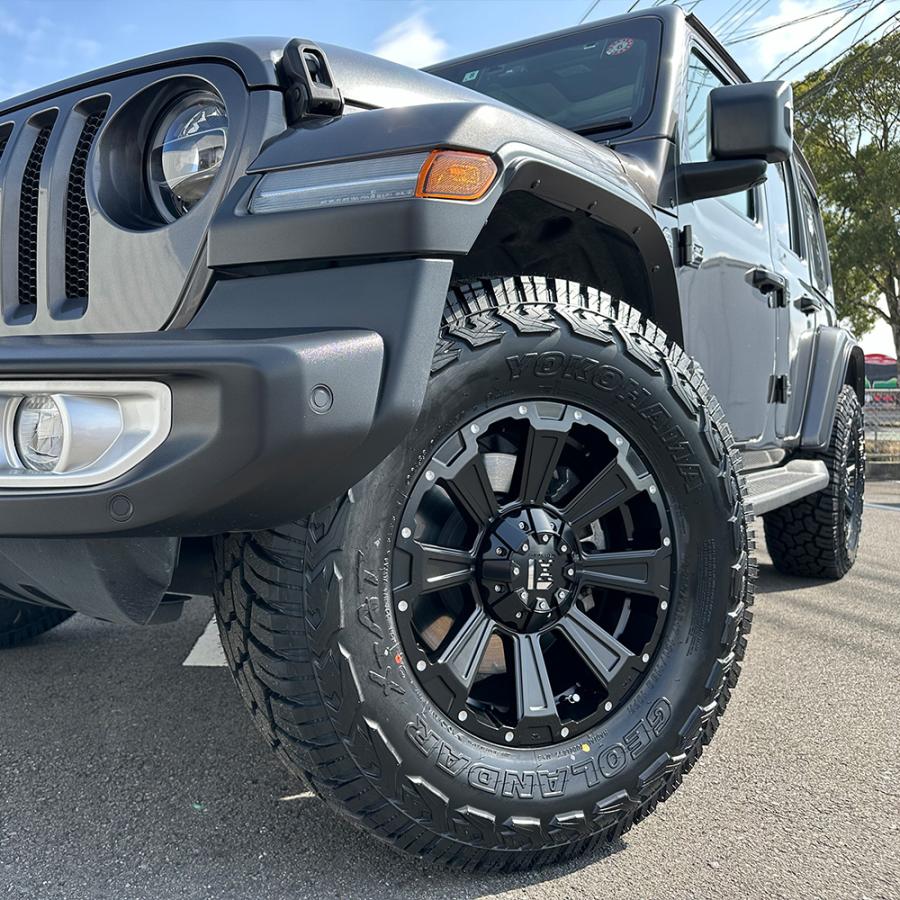 Jeep JL ラングラー 純正ホイールタイヤセット5本です。(スペア付き) GEOLANDAR 【ラングラー JK JL】 背面用付き 5本セット タイヤホイール