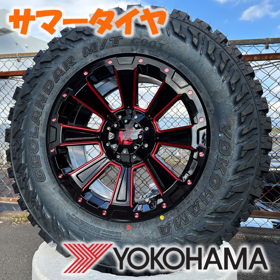 GEOLANDAR 【新品】FJクルーザー 17インチ 夏タイヤホイール 4本セット