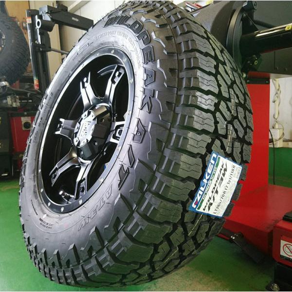 サーフ FJクルーザー プラド ハイラックス タイヤホイール 17インチ OutLaw ファルケン ワイルドピーク A/T3W 265/65R17 265/70R17 新品4本セット｜wat