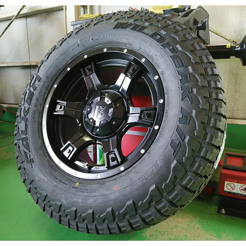 サーフ FJクルーザー プラド ハイラックス タイヤホイール 17インチ OutLaw ファルケン ワイルドピーク A/T3W 265/65R17 265/70R17 新品4本セット｜wat｜07